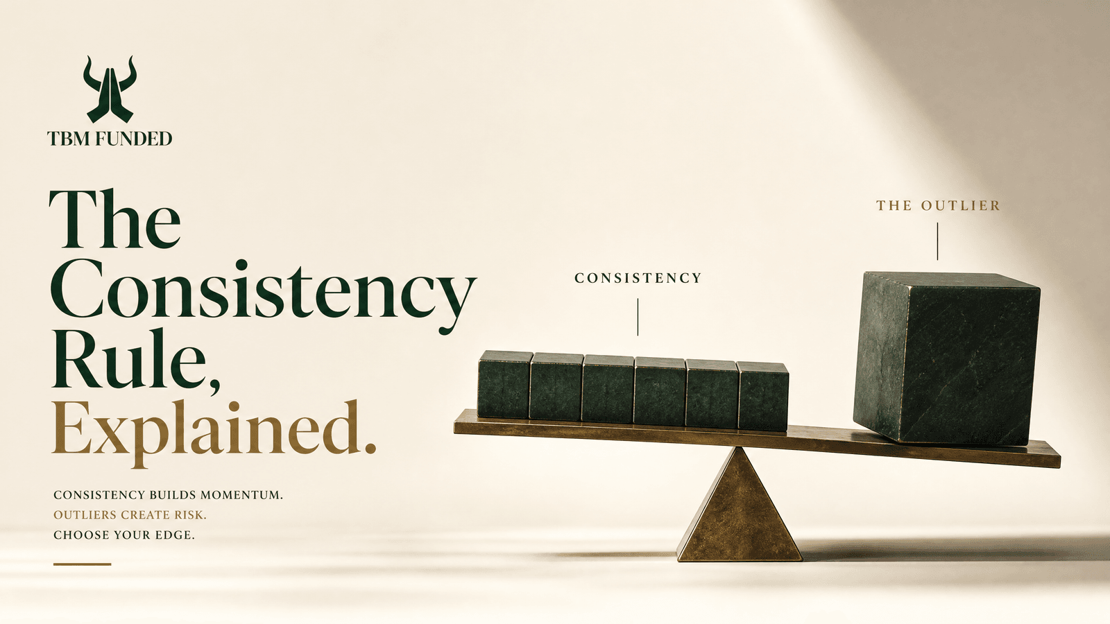 A funded trader's payout held pending a consistency check, not rejected